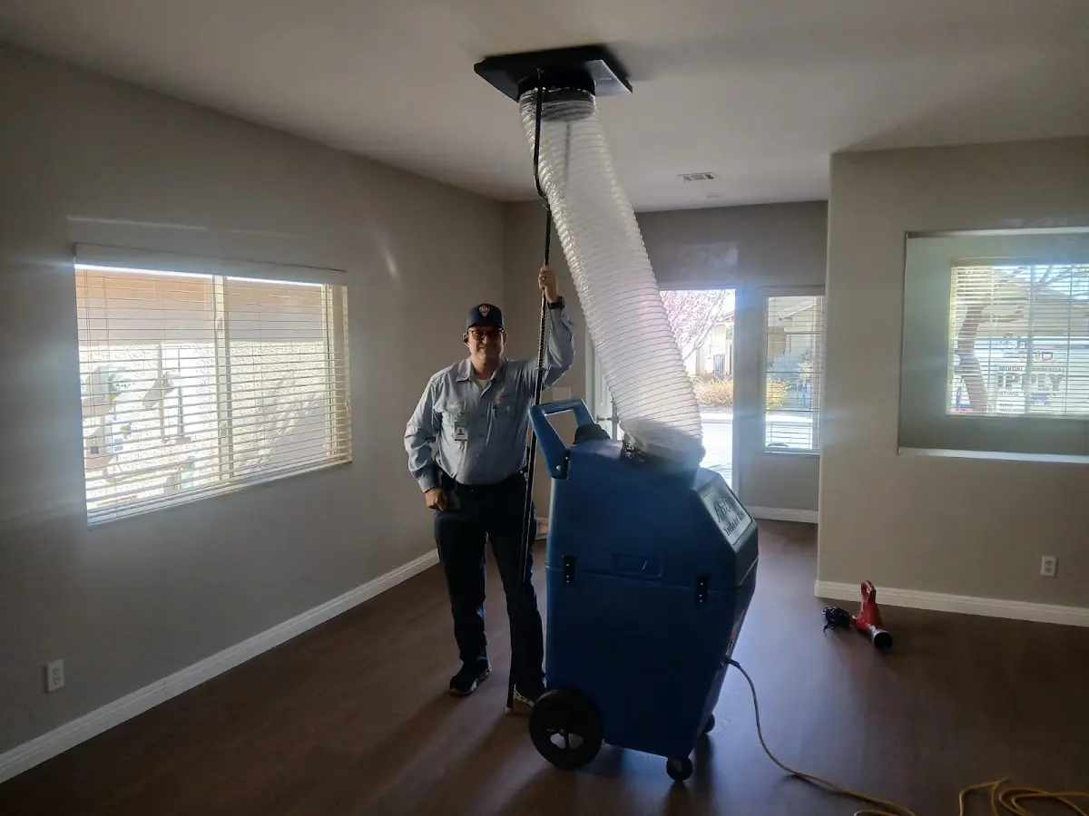 Professional Dryer Vent Cleaning work inside a Vernon home